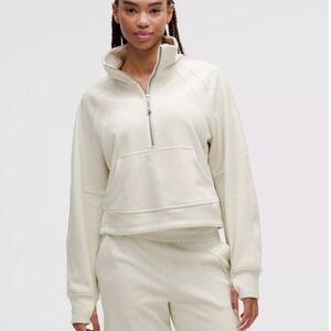 Lululemon Scuba Cream Sweatshirt with Hood